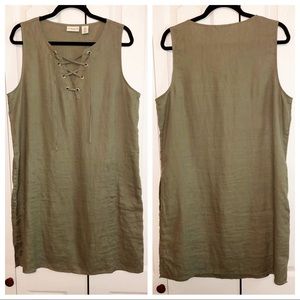 Adrienne Vittadini linen shift dress